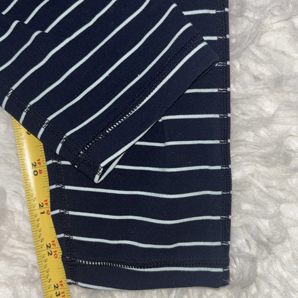 Athleta Chaturanga Yoga High Rise Cropped Striped Tights, Size S - Picture 9 of 16